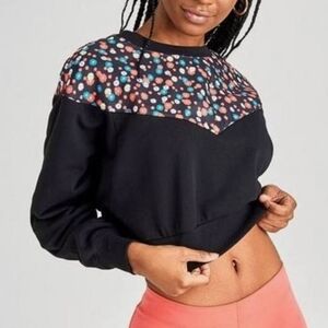 Nike Black Floral Women's Sweatshirt